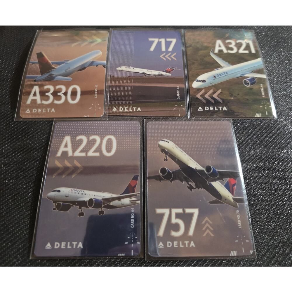 Delta Trading Cards Lot Of 5 Cards